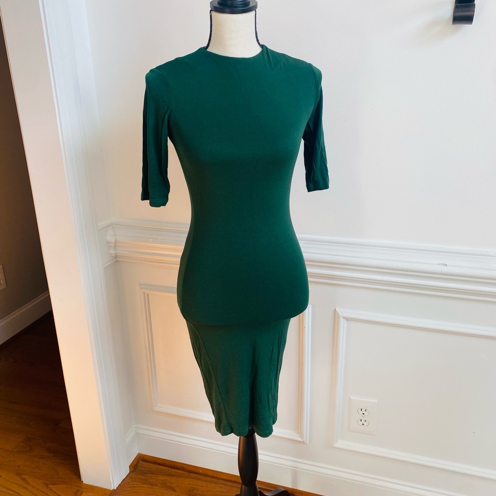 Elegant Green Midi Dress